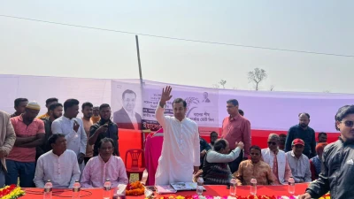 কাদিরপুরে ধানের শীষের পক্ষে ভোট চেয়ে জাসাস দলের প্রচারণা