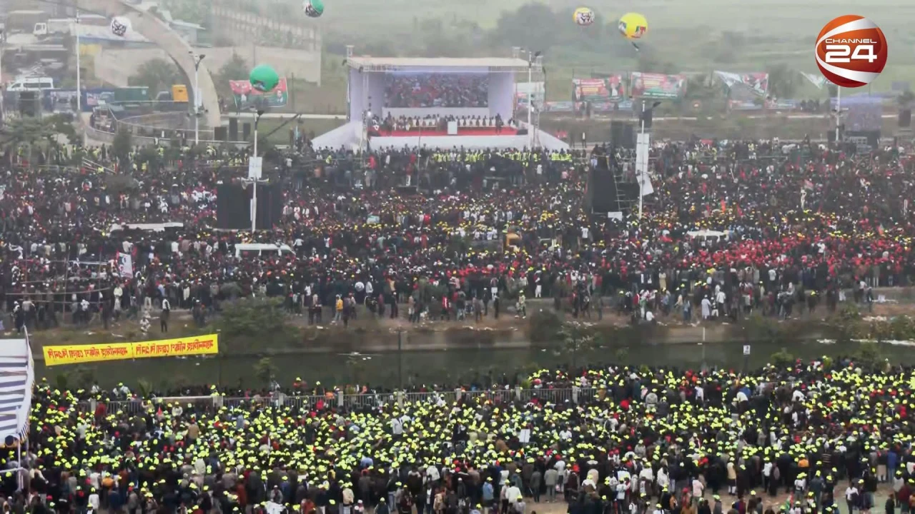 চরশ্রীরামপুরে ধানের শীষের পক্ষে ভোট চেয়ে বিএনপি জোটের শরিক দলের প্রচারণা