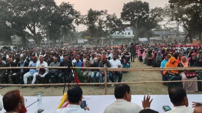 উজিরপুরে ধানের শীষেরপ্রচার মিছিলপূর্ব সমাবেশে