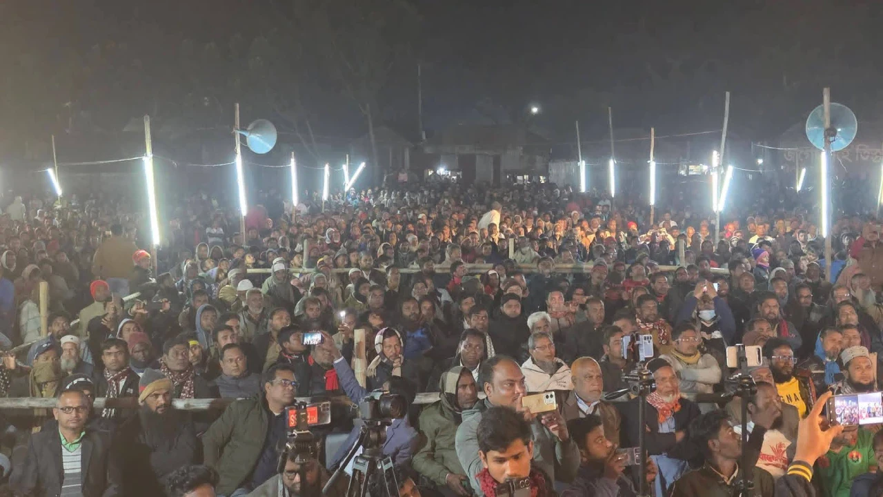 লালমনিরহাট-৩ আসনে ধানের শীষের পক্ষে নির্বাচনী পথসভা