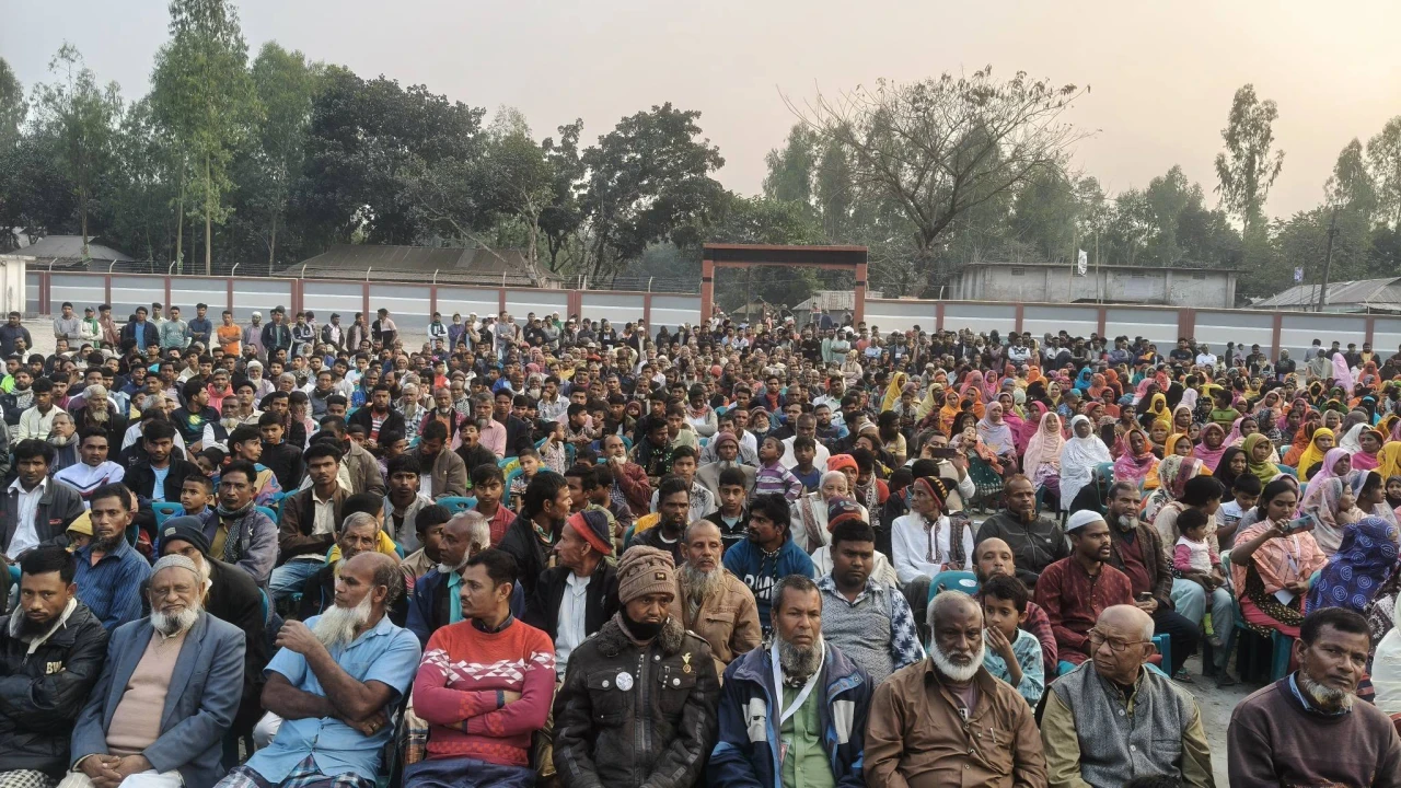 লালমনিরহাট-৩ আসনে ধানের শীষের পক্ষে নির্বাচনী পথসভা