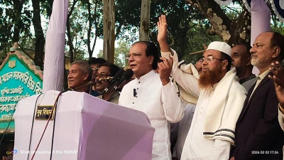 লালমনিরহাট-৩ আসনে ধানের শীষের পক্ষে নির্বাচনী পথসভা